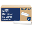 Tork Abfallsäcke 50 Liter, transparent, B1, aus 55 % PCR-Material