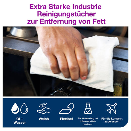 Tork Extra Starke Reinigungstücher W1/W2/W3, 1-lagig, strapazierfähig – Ansicht 5