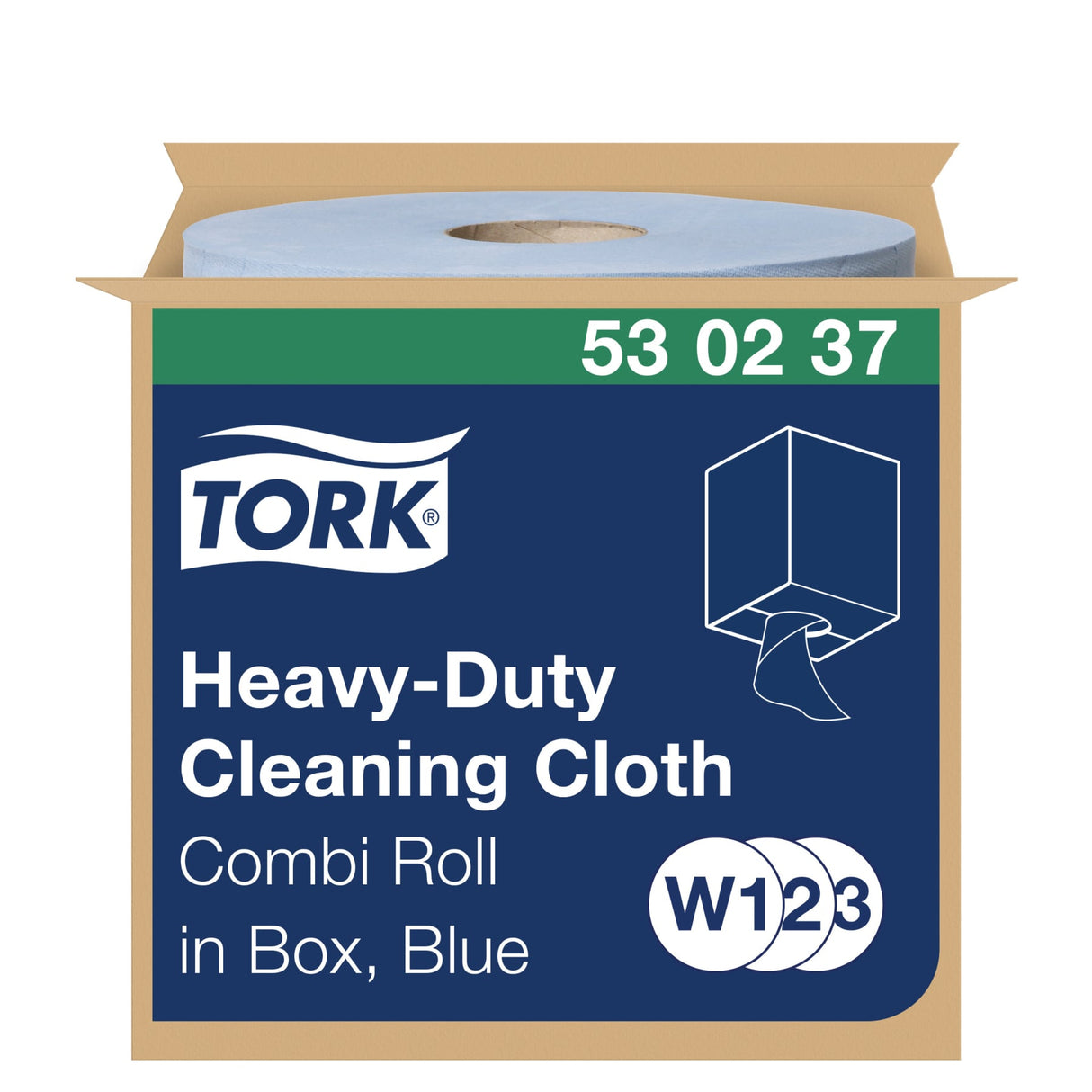 Tork Extra Starke Reinigungstücher W1/W2/W3, 1-lagig, blau, strapazierfähig