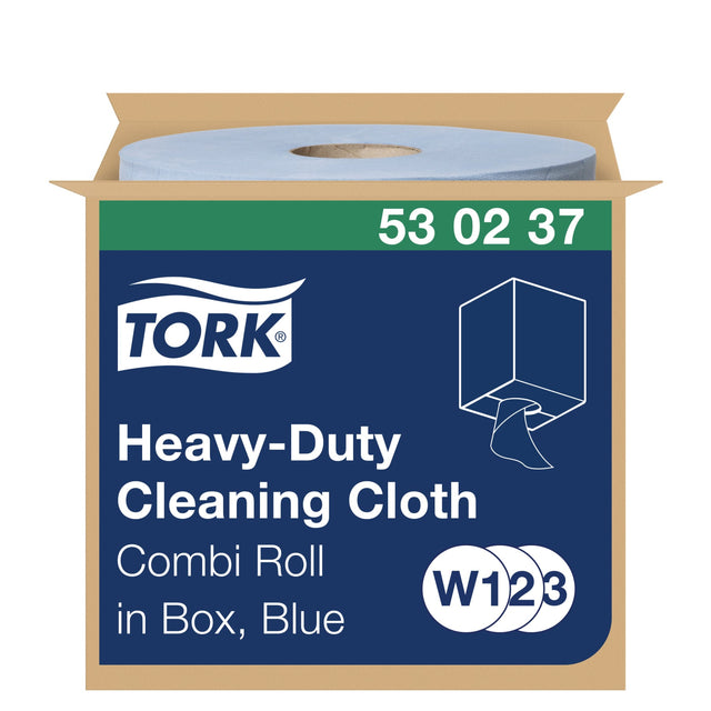 Tork Extra Starke Reinigungstücher W1/W2/W3, 1-lagig, blau, strapazierfähig