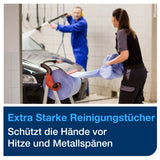 Tork Extra Starke Reinigungstücher W1/W2/W3, 1-lagig, blau, strapazierfähig – Ansicht 4