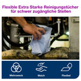 Tork Reinigungstücher W1, 1-lagig, blau – extra saugstark und flexibel – Ansicht 5