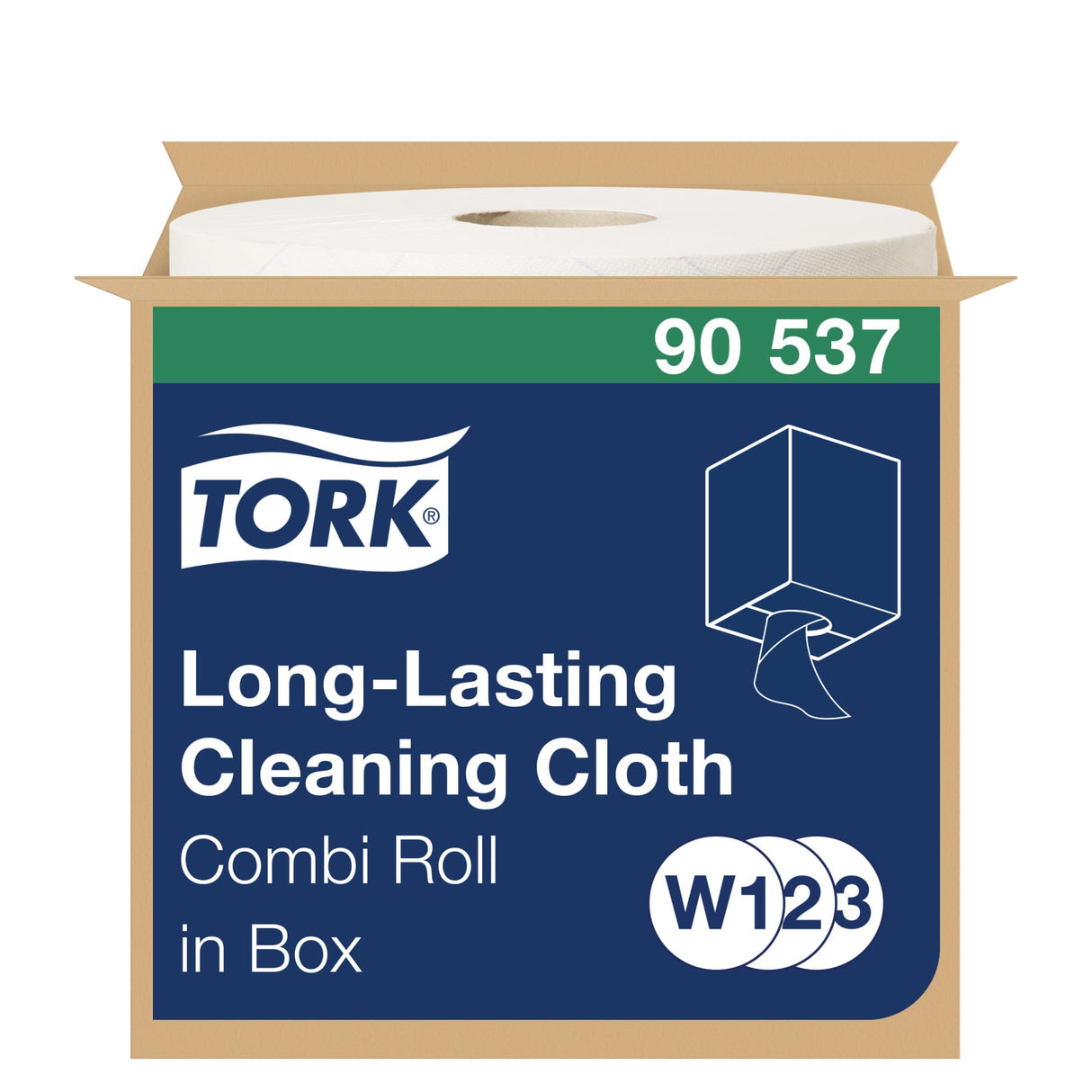 Tork Reinigungstücher W1/W2/W3, 1-lagig, weiß, 300 Tücher je Rolle