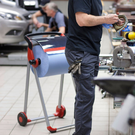 Tork Advanced Wischtuch 440, 3-lagig, blau, W1/W2 – widerstandsfähig, mit Prägung – Ansicht 3