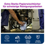 Tork Advanced Wischtuch 440, 3-lagig, blau, Einzeltücher W4 – hohe Saugkraft – Ansicht 6