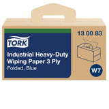 Tork Advanced Wischtuch 440, 3-lagig, blau, Handybox W7 – besonders saugfähig