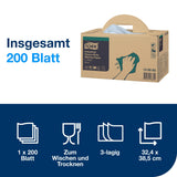 Tork Advanced Wischtuch 440, 3-lagig, blau, Handybox W7 – besonders saugfähig – Ansicht 2