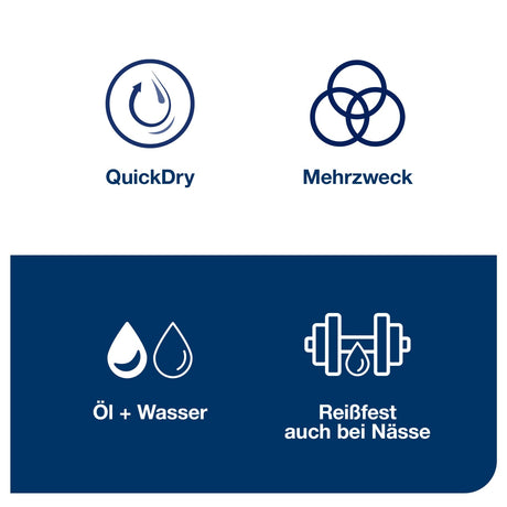 Tork Advanced Wischtuch 430, Großrolle, hochweiß, W1 – widerstandsfähig – Ansicht 7