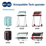 Tork Advanced Wischtuch 430, Großrolle, hochweiß, W1/W2 – widerstandsfähig – Ansicht 7