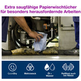 Tork Advanced Wischtuch 430, Großrolle, blau, 2-lagig, W1 – mit Prägung – Ansicht 7
