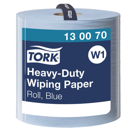 Tork Advanced Wischtuch 430, Großrolle, blau, 2-lagig, W1 – mit Prägung