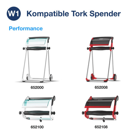 Tork Advanced Wischtuch 420, Großrolle, hochweiß, 2-lagig, W1 – Ansicht 7