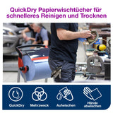 Tork Advanced Wischtuch 420, Großrolle, blau, 2-lagig, W1 – mit Prägung – Ansicht 6