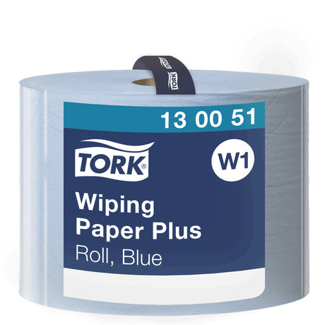 Tork Advanced Wischtuch 420, Großrolle, blau, 2-lagig, W1 – mit Prägung