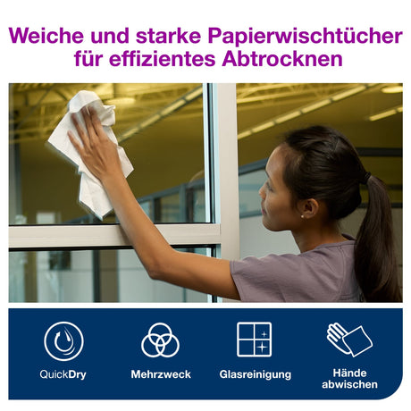 Tork Advanced Papierwischtuch 2-lagig, hochweiß, M2 – Ansicht 5