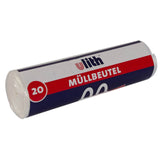 Ulith Müllbeutel 60-Liter transparent mit Tragegriff 65 x 80 cm