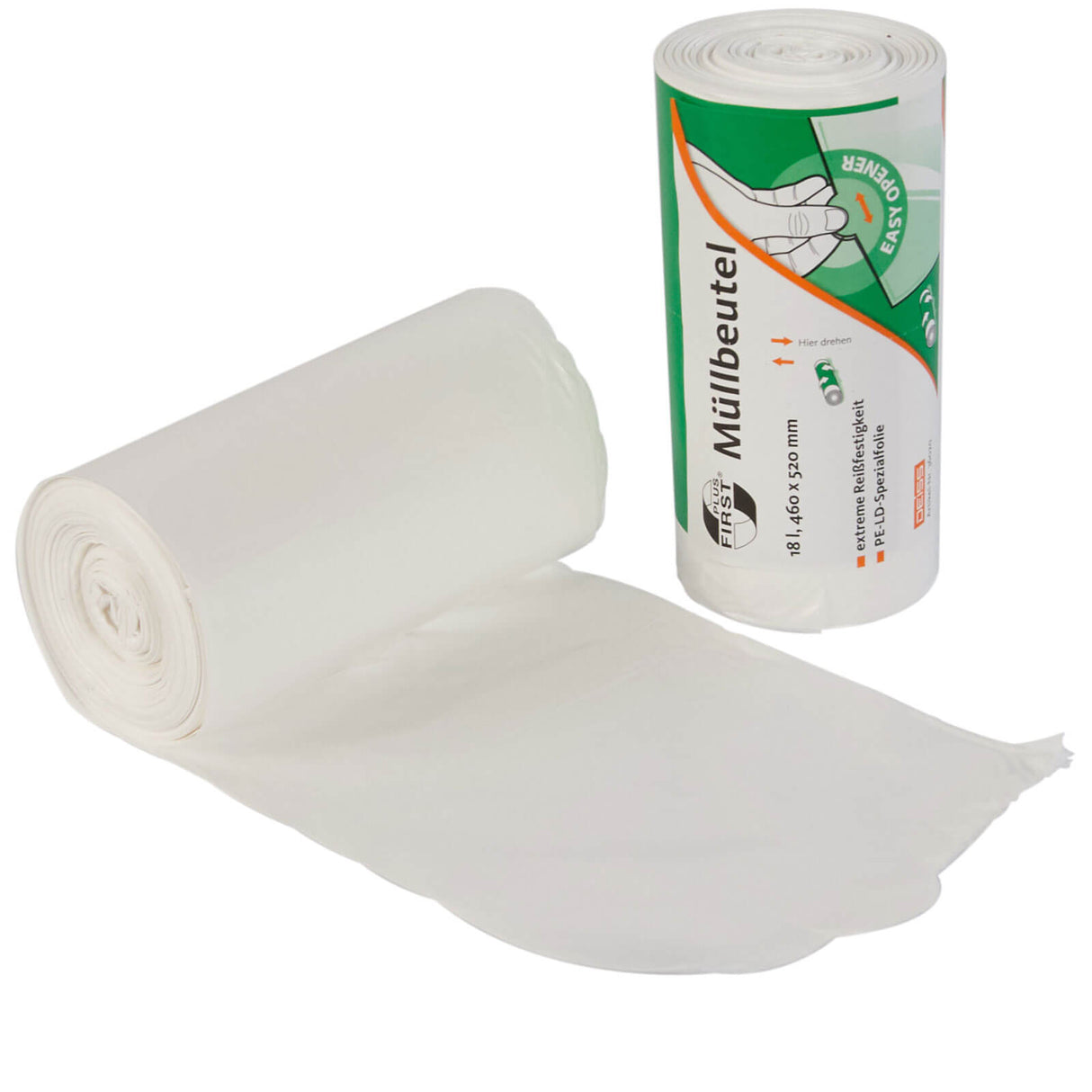 Müllbeutel 18-Liter weiß 460 x 520 mm ca. 272 g / Rolle