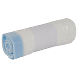Praxy Müllbeutel 30-Liter HDPE weiß 500 x 600 + 50 mm mit Zugband