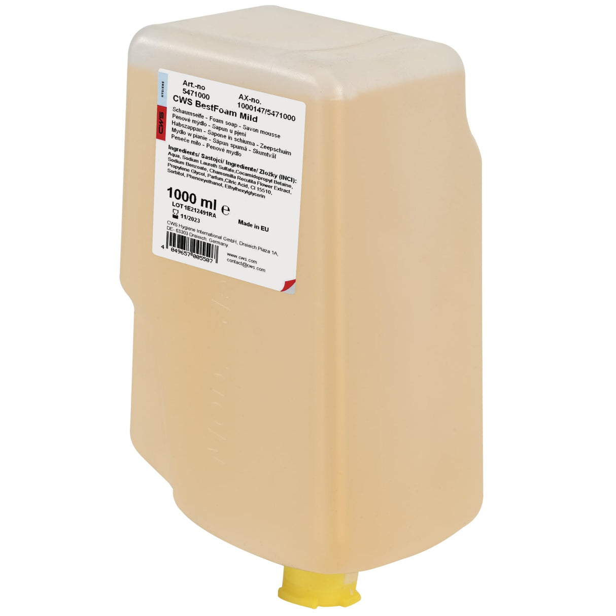 CWS Best Foam Schaumseifenkonzentrat, rückfettend, pH-neutral, biologisch abbaubar – Ansicht 7