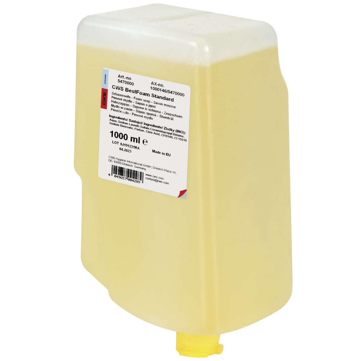 CWS Best Foam Schaumseifenkonzentrat, rückfettend, pH-neutral, biologisch abbaubar – Ansicht 9