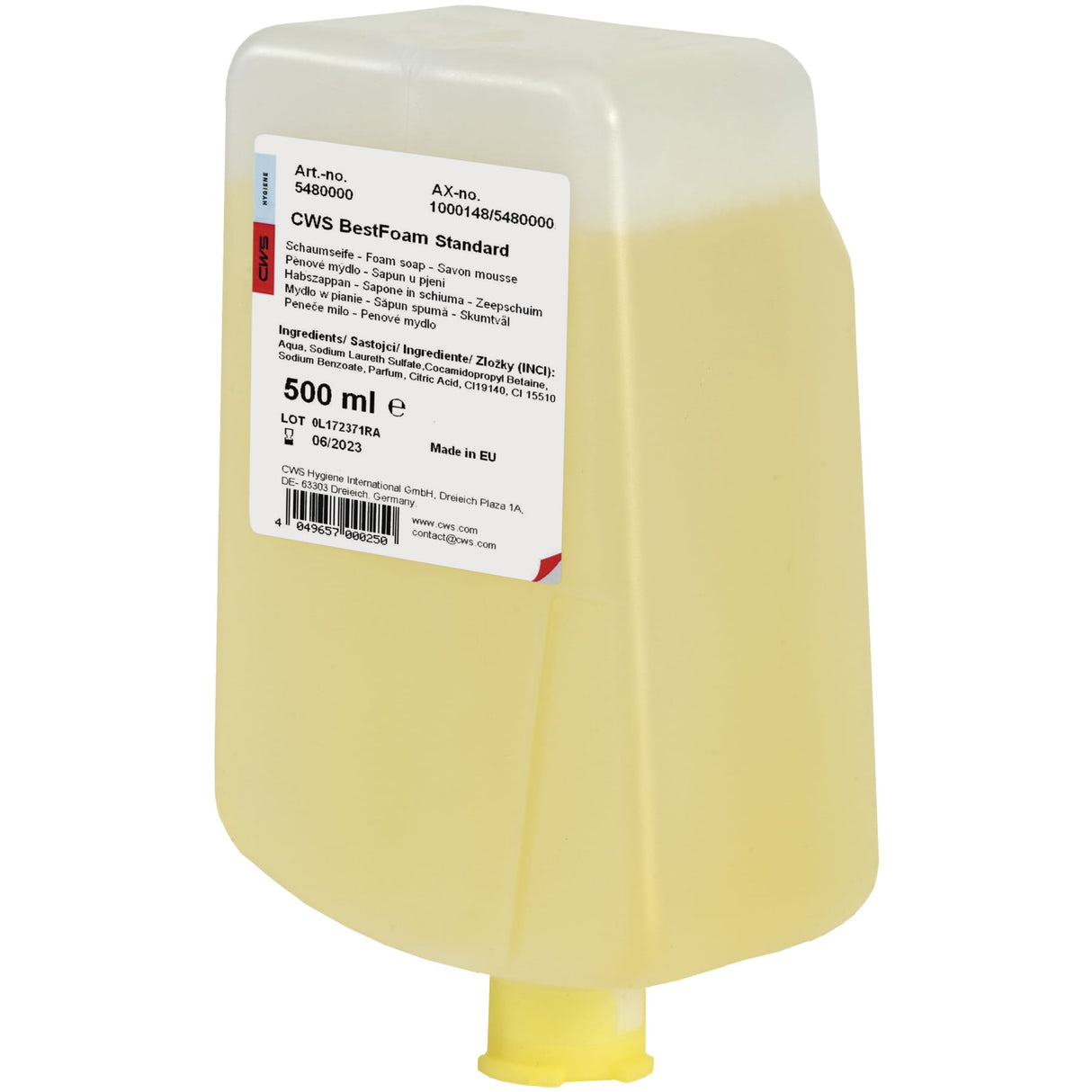 CWS Best Foam Schaumseifenkonzentrat, rückfettend, pH-neutral, biologisch abbaubar – Ansicht 6