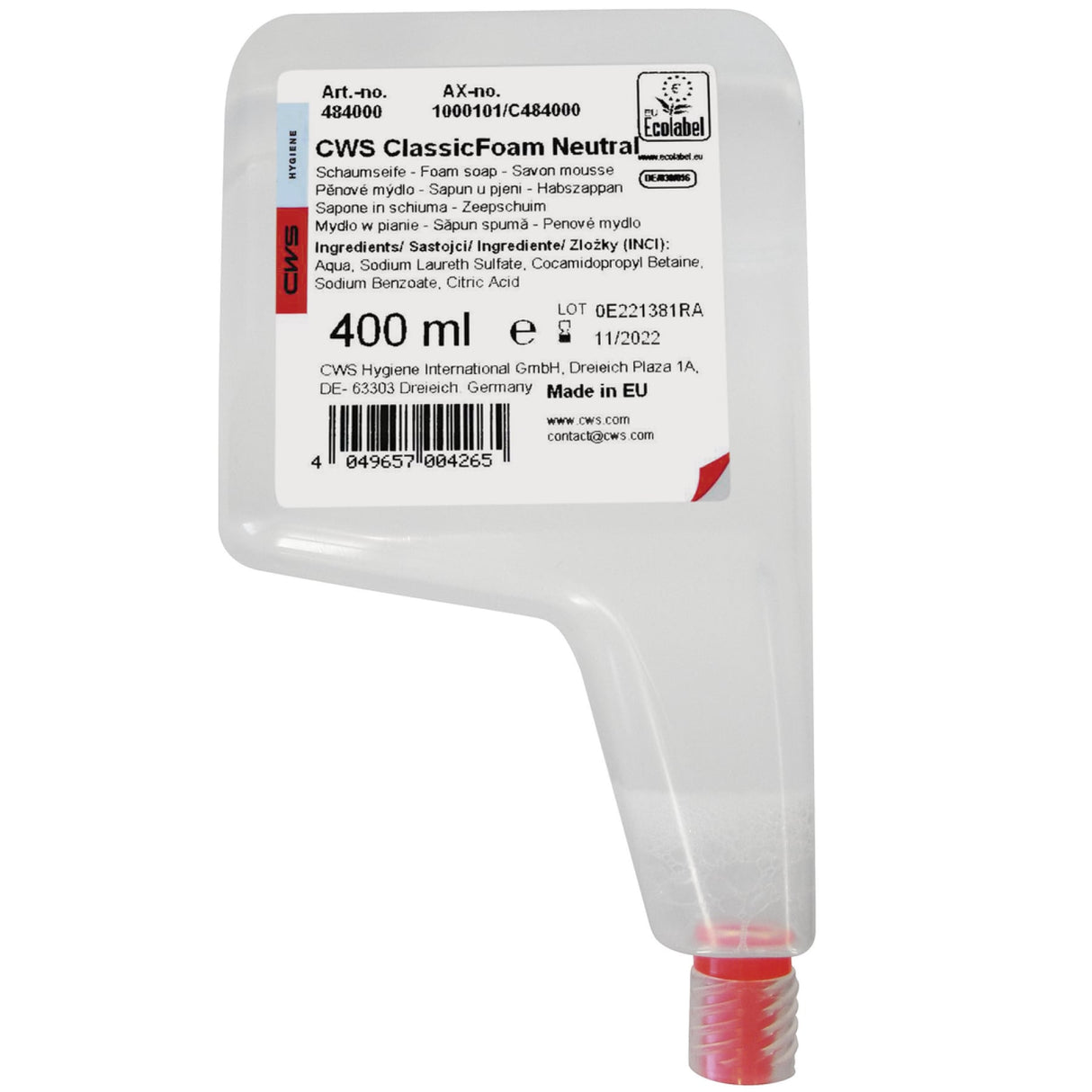 CWS Classic Foam Schaumseifenkonzentrat, rückfettend, pH-neutral, mit Kamilleextrakt – Ansicht 5