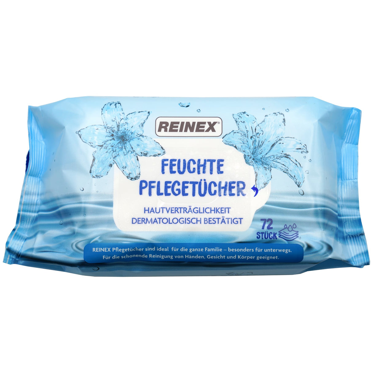 Regina Feuchte Pflegetücher, 14 x 19 cm – 100 % Viskose, plastikfrei