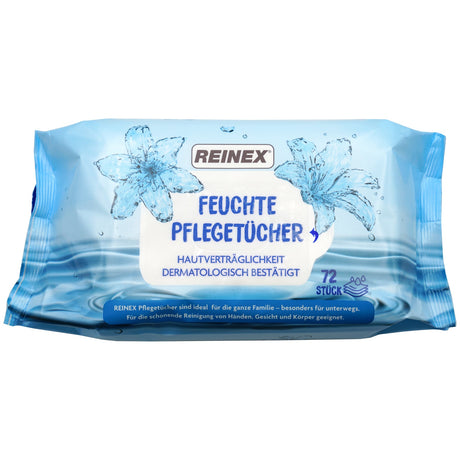 Regina Feuchte Pflegetücher, 14 x 19 cm – 100 % Viskose, plastikfrei
