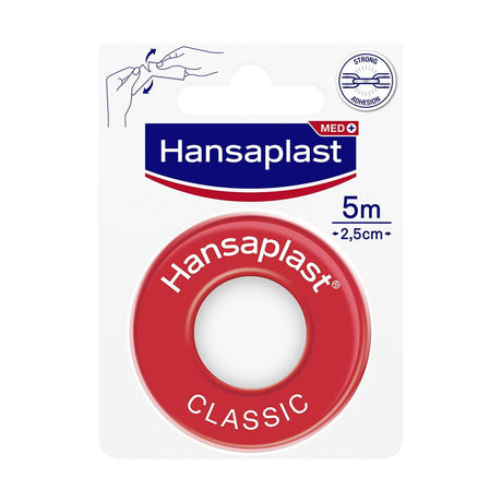 Hansaplast Fixierpflaster Classic 5 m x 2,5 cm – Verpackung