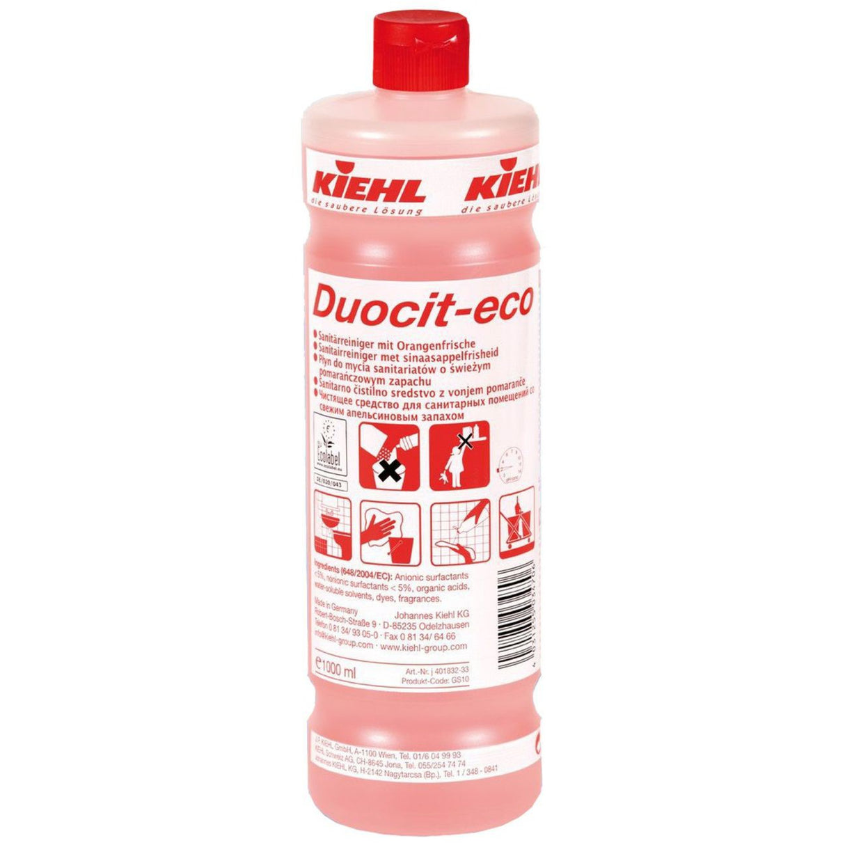 Kiehl Duocit-eco Sanitärreiniger – 1 Flasche à 1 Liter