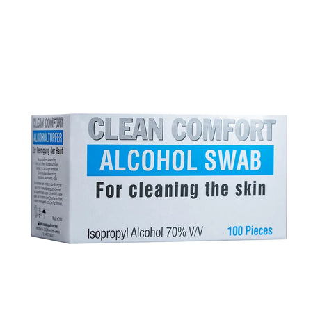 AMPri Clean Comfort Alkoholtupfer, einzeln verpackt - 1 Packung = 100 Stück
