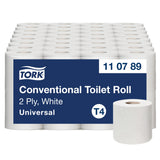Tork Kleinrollen Toilettenpapier T4 Universal, 2-lagig, weiß, mit Prägung