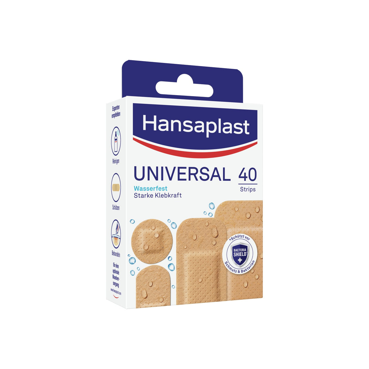 Hansaplast Universal Strips Pflaster wasserabweisend, latexfrei – in mehreren Größen