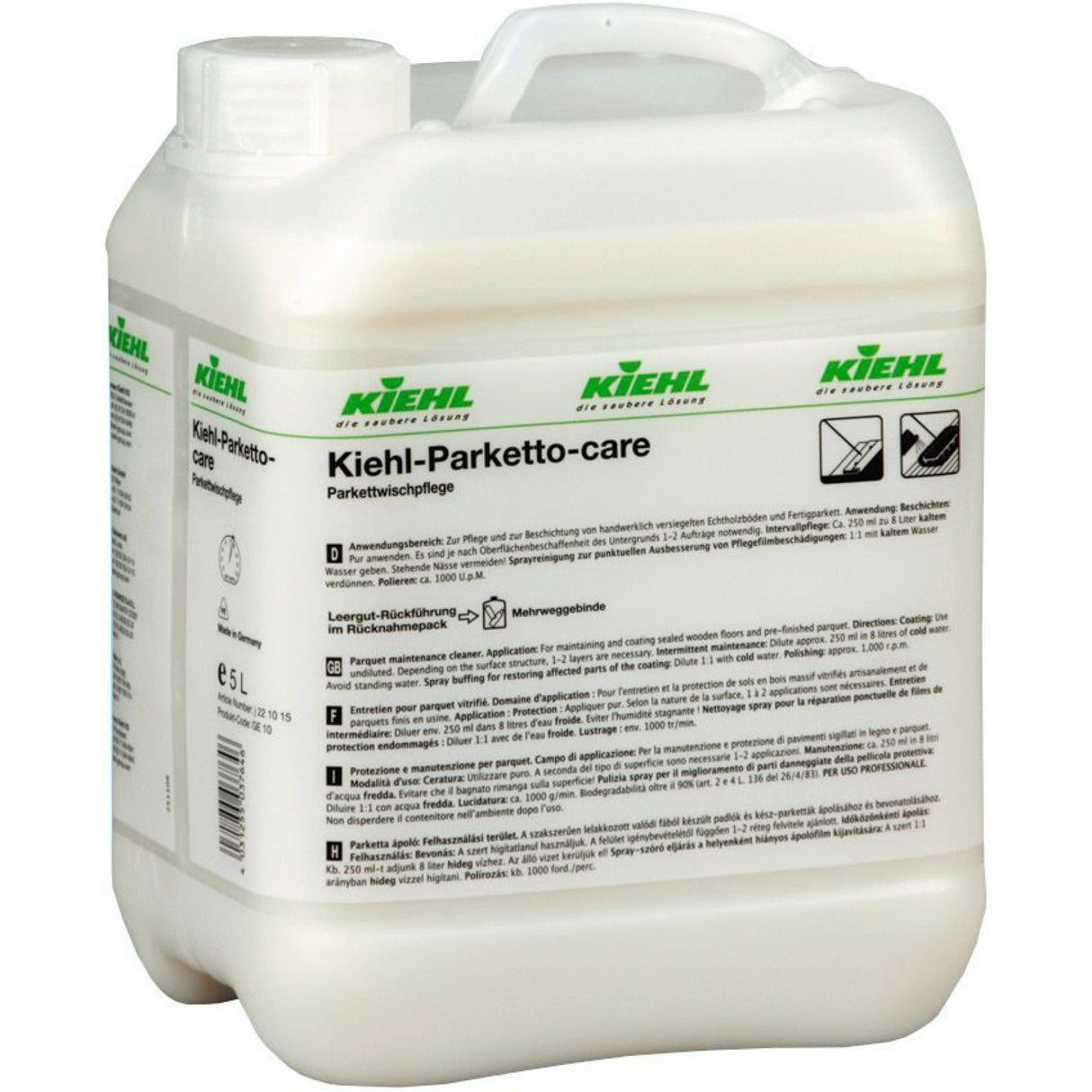 Kiehl Parketto-care Bodenpflege – 5 Liter Kanister