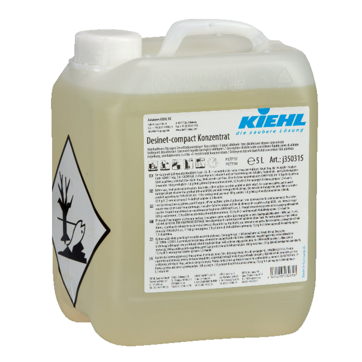 Kiehl Desinet-compact Desinfektionsreiniger-Konzentrat – 5 Liter Kanister