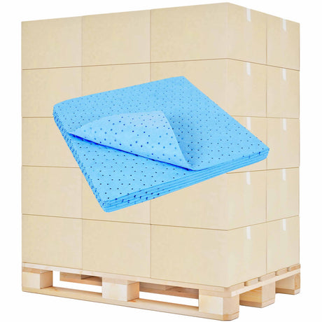zetSorb Ölsaugtücher, blau – staubfrei und schwimmfähig – Ansicht 4