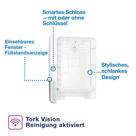 Tork Xpress Multifold-Handtuchspender mit Sichtfenster, H2 – Ansicht 5