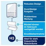 Tork Papierhandtuchspender mit seitlich öffnender Blende, H3 – Ansicht 3