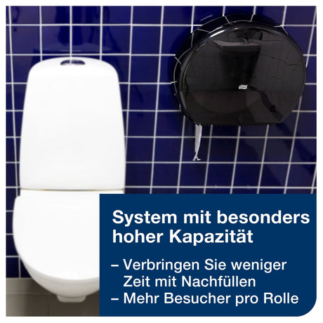 Tork Elevation Jumbo Toilettenpapierspender T1, mit Sichtfenster und Rollenbremse – Ansicht 7