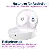 Tork Elevation Spender für Mini Jumbo Toilettenpapier T2, mit Sichtfenster und Rollenbremse – Ansicht 4