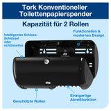 Tork Elevation Toilettenpapierspender für zwei Kleinrollen, T4 – Ansicht 12