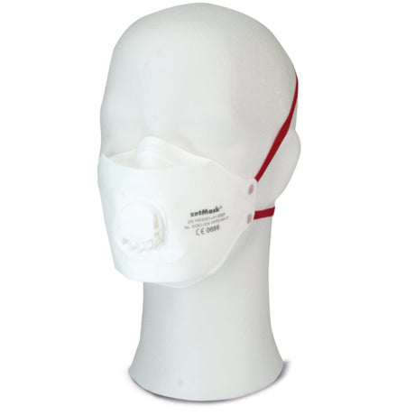 zetMask FFP3 Feinstaubfiltermaske mit Ausatemventil, dreiteiliges Design – Ansicht 4