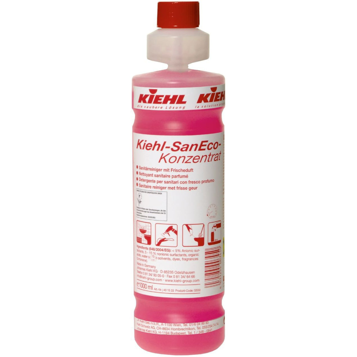 Kiehl SanEco-Konzentrat Sanitärreiniger – 1 Liter Flasche
