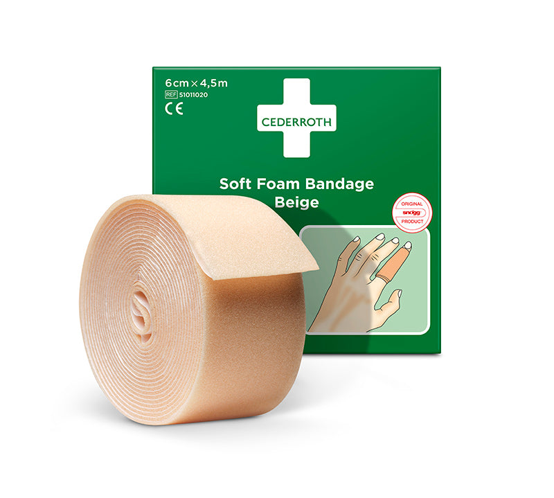 Cederroth Fingerverband Soft Foam, selbstklebend, 6 cm x 4,5 m – Ansicht 10