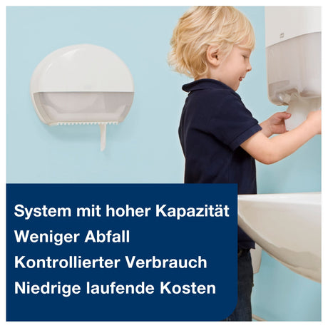 Tork Mini Jumbo Toilettenpapier T2 Premium, 3-lagig, weiß – extra weich – Ansicht 4