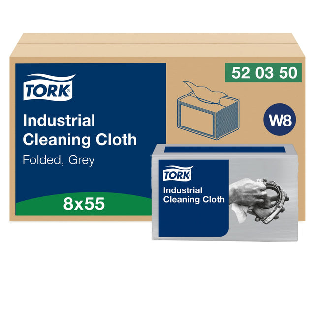 Tork Industrie Reinigungstuch 520, 1-lagig, grau, W8