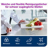 Tork Reinigungstuch W8-kompatibel, 1-lagig, weiß, 38,5 × 32 cm – Ansicht 5