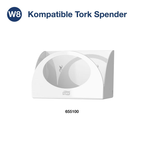 Tork Reinigungstuch W8-kompatibel, 1-lagig, weiß, 38,5 × 32 cm – Ansicht 6