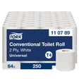 Tork Toilettenpapier T4 Tissue, 2-lagig, naturweiß, Recycling-Tissue