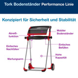Tork Performance Bodenständer W1, mobil, mit hoher Kapazität – Ansicht 9